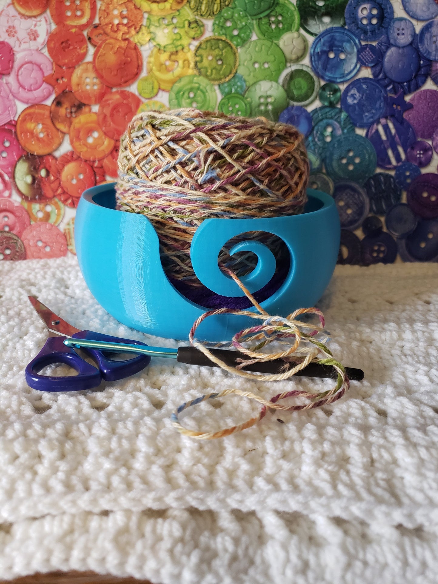 3D Printed Crochet Knit Cat Kitty Yarn Bowl -  Yarn Art Accessory