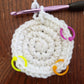 Circle Yarn Stitch Markers - Set of 25 - 3D Printed Plastic Resin - Crochet Knit Gift