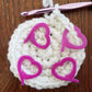 Heart Yarn Stitch Markers - Set of 25 - 3D Printed Plastic Resin - Crochet Knit Gift