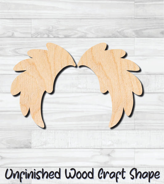 Angel Wings Unfinished Wood Shape Blank Laser Engraved Cut Out Woodcraft DIY Craft Supply